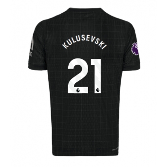 Tottenham Hotspur Dejan Kulusevski #21 Maglia Gara Trasferta Repliche 2025-26 Maniche Corte